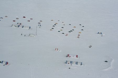 Aerial view of base camp tents Patriot Hills Tents.jpg