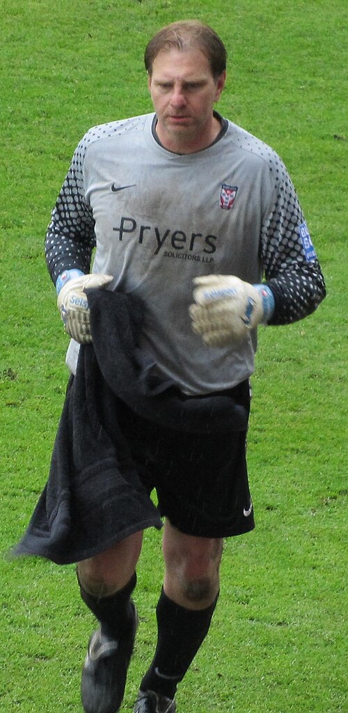 Paul Musselwhite made a number of saves in the Port Vale goal.