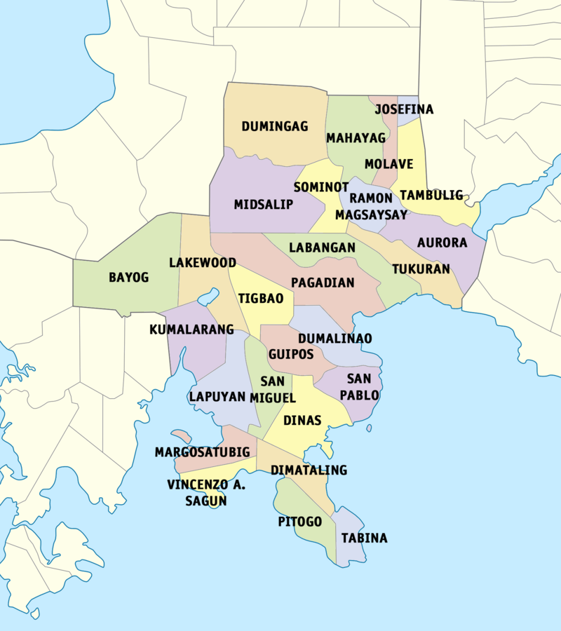 Zamboanga del Sur Province Map