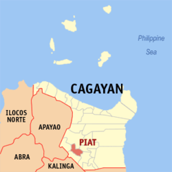 Mapa ning Cagayan ampong Piat ilage