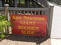 Ann Smith Memorial Giant Slide, sign