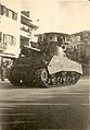 טנק שרמן ישראלי במצעד בחיפה 1949