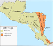 Provincias Capitanía General de Guatemala 1821.png