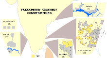 Puducherry Assembly seats Puducherry Electoral Constituencies Map.svg
