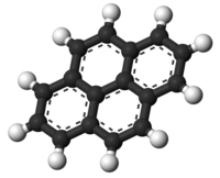 Molecuulmodel van pyreen