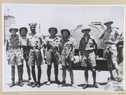 RAAF Personnel with an Indian Sikh man during WWII.