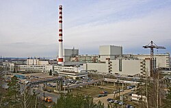 Jedna z fází jaderné elektrárny Leningrad