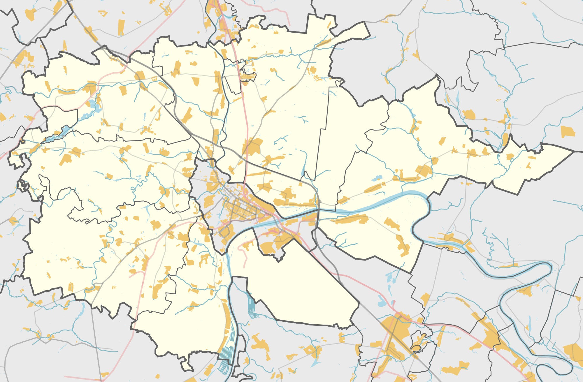 Карта коломенской области