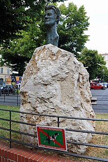 Bust of Gaston Rébuffat in Marseilles, France