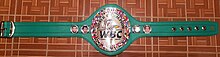 The WBC World silver belt won by Alessandro Riguccini RigucciniWBC belt.jpg