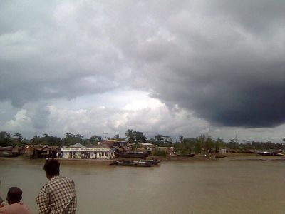 A River with clouds