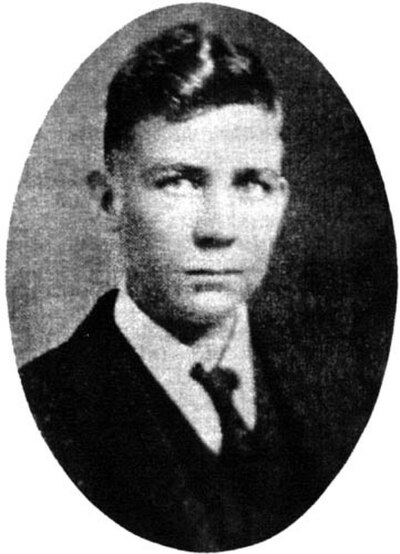 Robert E. Howard in his Senior Year at Brownwood High School, 1923