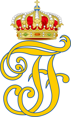 Royal Monogram of Frederick Francis II, Grand Duke of Mecklenburg-Schwerin.svg