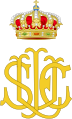 Royal Monogram of Princess Louise of Prussia, Grand Duchess of Baden.svg