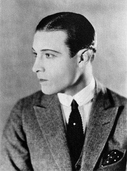 Rudolph Valentino is the epitome of a matinée idol.