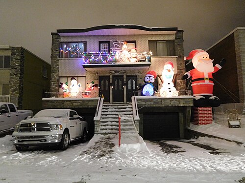 Decorated house, LaSalle, Montréal