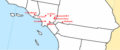 Location of SCIAC Schools SCIACdotmap.png