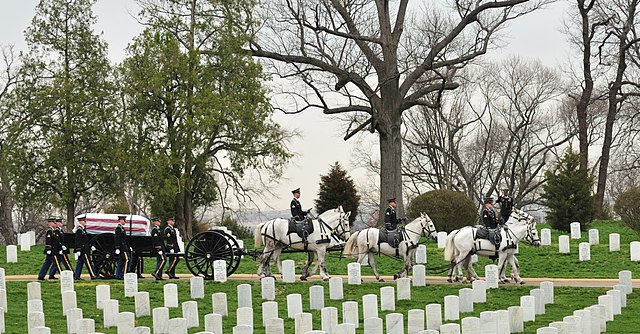 The Old Guard's Caisson Platoon at Arlington National Cemetery