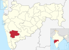 Satara in Maharashtra (India).svg