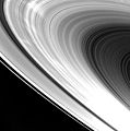 De ringen van Saturnus, een planetaire ring