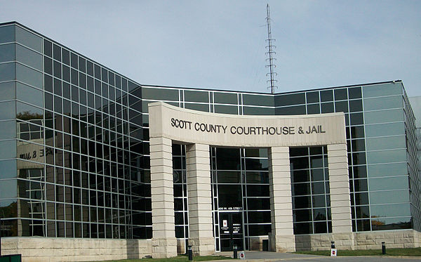 The newly redesigned courthouse entrance