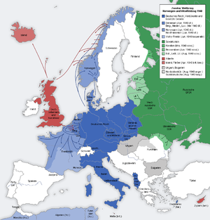 Denemarken, Noorwegen en de westelijke campagne in 1940