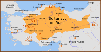 Seljuk Sultanate of Rum 1190 Locator Map-pt.svg