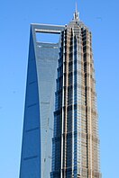 The Shanghai World Financial Center in Jin Mao Tower