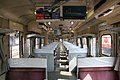 窓枠を2段上昇式に変更し、クロスシートとした島原鉄道キハ20形2018の車内（南島原駅、2008年3月12日）