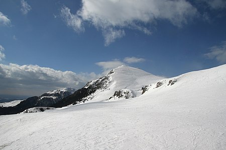 snow mountain view (Sinaia, Romania)