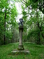 Čeština: Socha svatého Jiří u vsi Libějovické Svobodné Hory, okres Strakonice, Jihočeský kraj. English: Statue of Saint George near the village of Libějovické Svobodné Hory, Strakonice District, South Bohemian Region, Czech Republic.