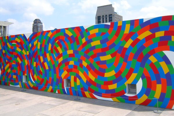 Sol LeWitt's wall installation.