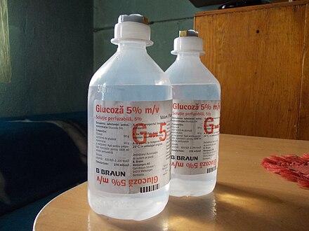 Glucose, 5% solution for infusions