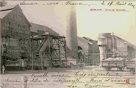 La fosse lors de sa première année d'exploitation en 1906.