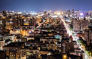 Looking north over East Harlem between 3rd and Lexington Avenues