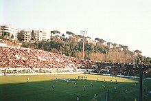 Match de rugby au Stade Flaminio.