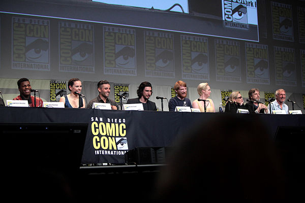 The cast of Star Wars: The Force Awakens at the 2015 San Diego Comic Con International