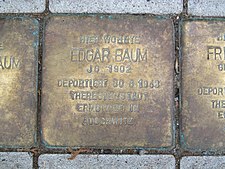 Stolperstein für Edgar Baum in Hannover