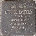 Stumbling block Otto Schönfeld