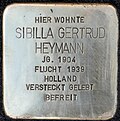 Stumbling block for Sibilla Gertrud Heymann (Kinkelstrasse 9)