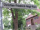 Straßenschild Christian-Friedrich-Voigt-Platz (Flensburg), Bild 002.JPG