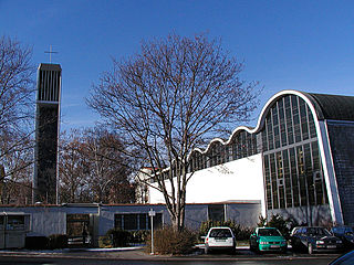 Die katholische Salvator Kirche in Stuttgart West