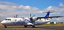 Sunlight Air's ATR 72-500 in Ninoy Aquino International Airport. Sunlight-Air ATR 72-500.jpg