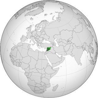 Location of Syria