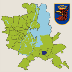 Lokalizacja Osiedla Majowego w obrębie Szczecina