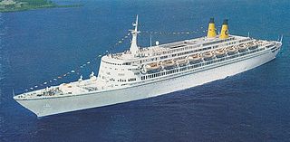 SS <i>Eugenio C</i> Ocean Liner/Cruise Ship Owned By Costa Line
