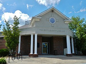 Talbot okrugi jamoat kutubxonasi; Talbotton, GA.JPG