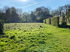 Another view of the park of Les Orangeries de Bierbais, 2022.