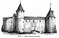 le château (dessin de Victor Petit, 1870)