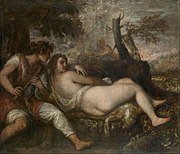 La nymphe et le berger, 1570-75. Musée d'histoire de l'art de Vienne